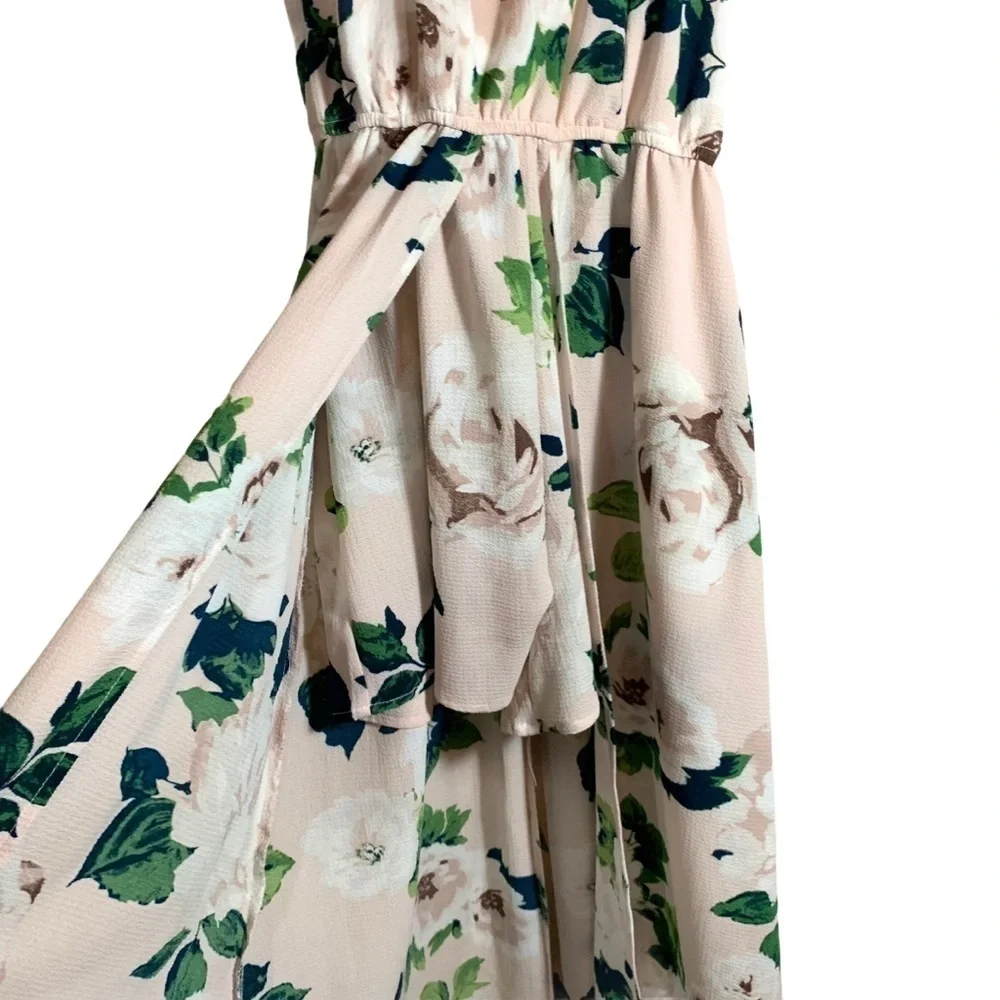 Francesca’s Trixxi Blush Floral Maxi Romper Size Small - Picture 5 of 15